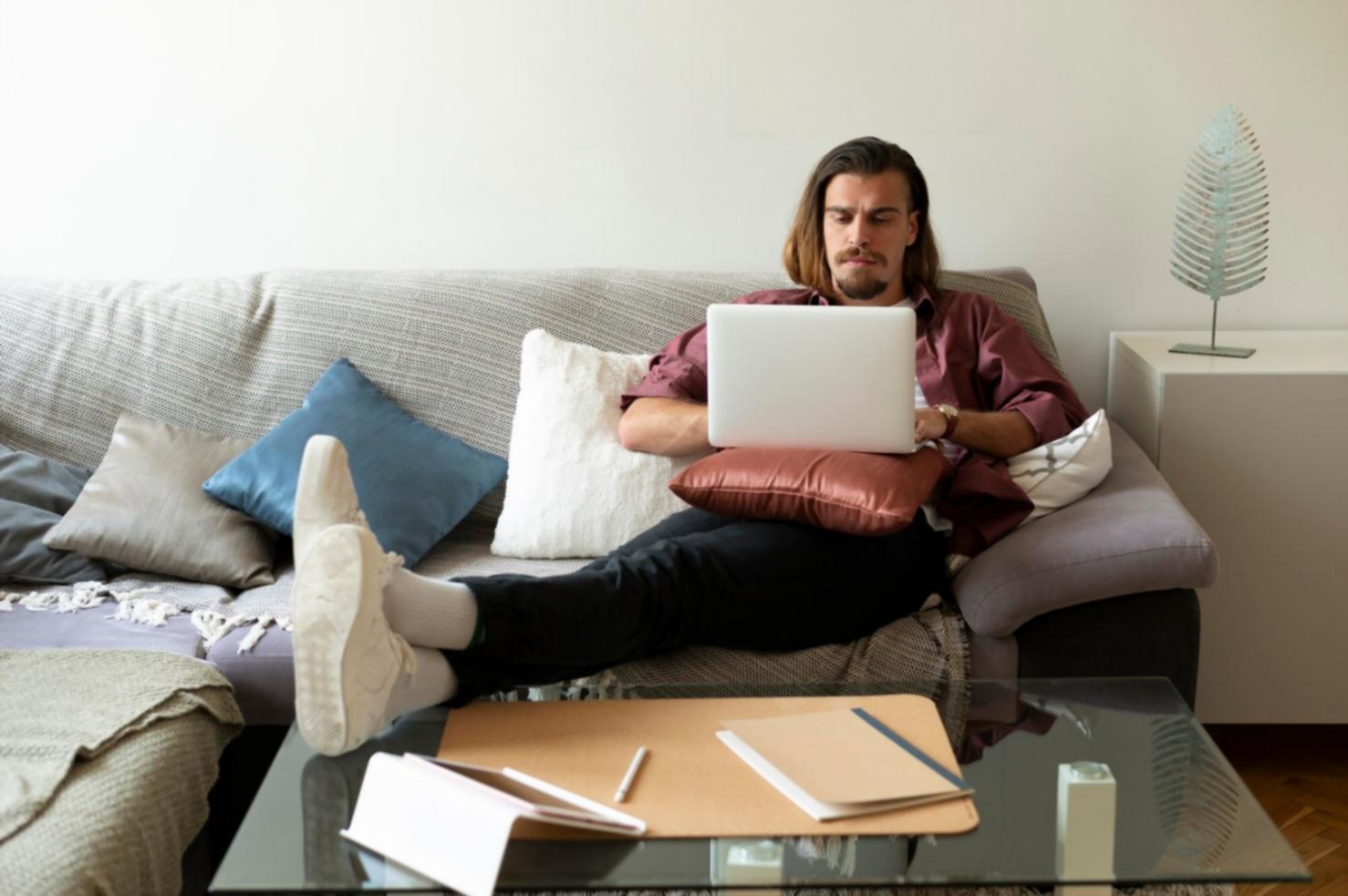 Professional financial automation workspace with modern technology systems